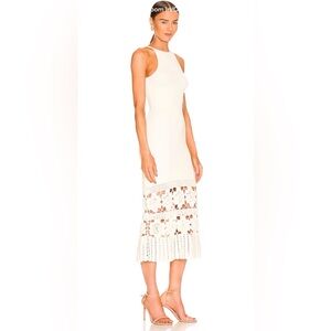 Tularosa Cream Lace Detail Maxi Dress